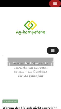 Vorschau der mobilen Webseite www.ag-kompetenz.de, CMV Consulting Mediation Value, Inh. Klaus-Olaf Zehle