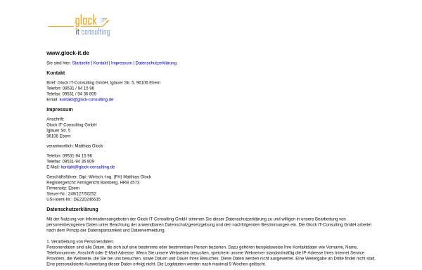 Vorschau von www.glock-consulting.de, Glock IT-Consulting GmbH