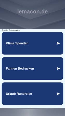 Vorschau der mobilen Webseite lemacon.de, Lessenich Management Consulting