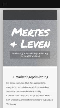 Vorschau der mobilen Webseite www.mertes-group.de, Mertes-Group Management Services - Paul Mertes