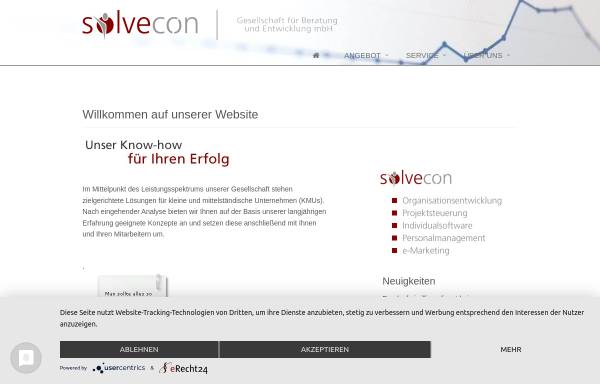 Vorschau von www.solvecon.de, solvecon gmbh