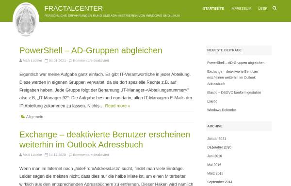 Vorschau von www.fractalcenter.de, Fractalcenter.de