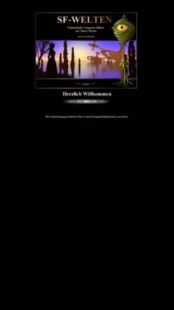 Vorschau der mobilen Webseite www.sf-welten.de, Sience Fiction Welten, Raytracing Bilder