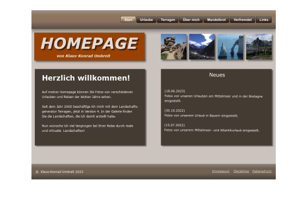 Vorschau von www.kkumbreit.de, Terragen - künstliche Landschaften aus dem PC
