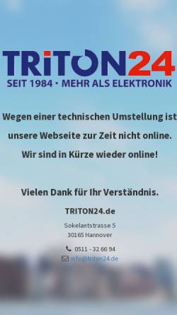 Vorschau der mobilen Webseite www.top-angebote.de, Triton-IVH GmbH