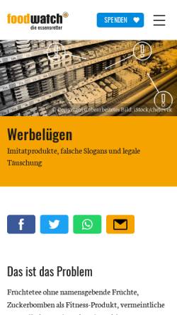 Vorschau der mobilen Webseite www.abgespeist.de, abgespeist.de