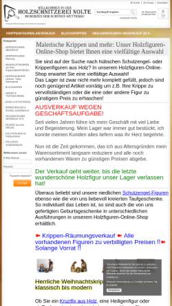 Vorschau der mobilen Webseite www.holzschnitzerei-nolte.de, Holzschnitzerei Nolte