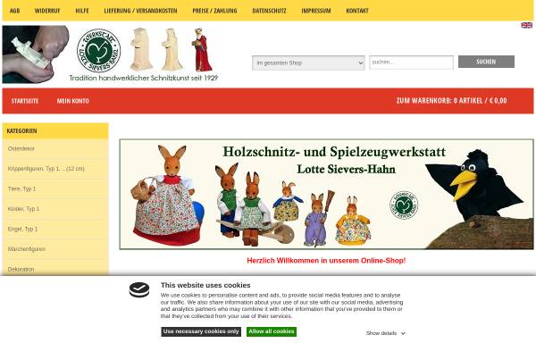 Vorschau von www.sievers-hahn-shop.de, Lotte Sievers Hahn