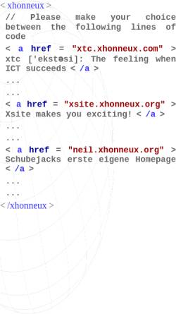 Vorschau der mobilen Webseite www.xhonneux.org, Xhonneux, Gerd