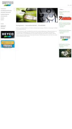 Vorschau der mobilen Webseite www.heyco.de, HEYCO GmbH & Co. KG