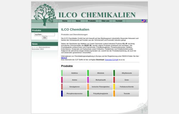 Vorschau von www.ilco-chemie.de, Ilco Chemikalien GmbH