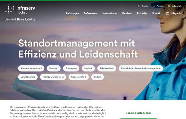 Vorschau von www.infraserv.com, Infraserv Höchst