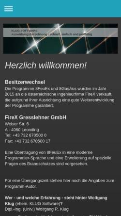 Vorschau der mobilen Webseite www.klug-software.de, Klug Software