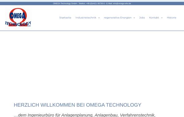 Vorschau von www.omega-whv.de, Omega Technology GmbH