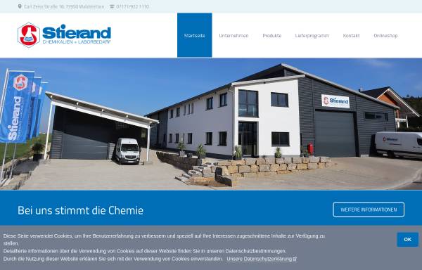 Vorschau von www.stierand-chemie.de, Stierand GmbH