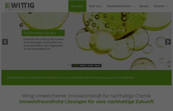 Vorschau von www.wittig-umweltchemie.de, Wittig Umweltchemie GmbH