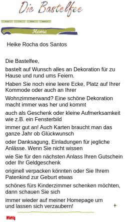 Vorschau der mobilen Webseite www.diebastelfee.de, Die Bastelfee