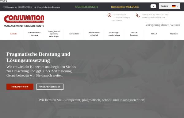 Vorschau von www.consuvation.com, KMU-Verband Deutschland by Consuvation GmbH