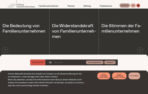 Vorschau von www.familienunternehmen.de, Stiftung Familienunternehmen
