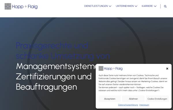 Vorschau von www.hopp-flaig.de, Ingenieurbüro Hopp + Flaig
