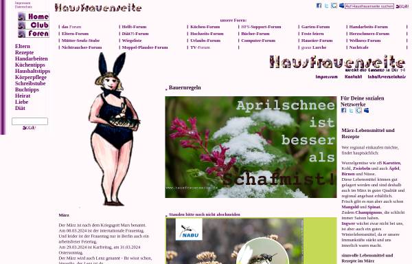 Vorschau von www.hausfrauenseite.de, Die Hausfrauenseite