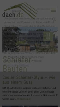 Vorschau der mobilen Webseite www.dach.de, Dach.de