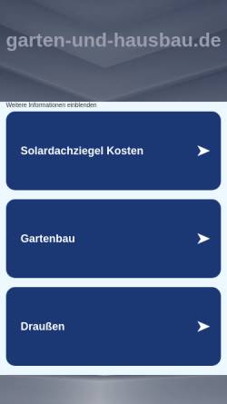 Vorschau der mobilen Webseite www.garten-und-hausbau.de, Garten und Hausbau