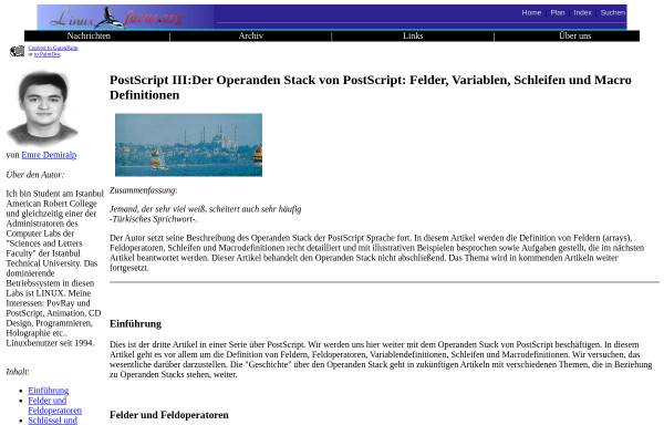 Vorschau von www.linuxfocus.org, Linuxfocus.org: PostScript III:Der Operanden Stack von PostScript