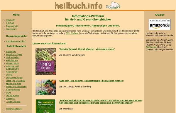 Vorschau von www.heilbuch.info, Heilbuch.info