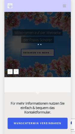 Vorschau der mobilen Webseite www.heilpraxis.cc, Heilpraktiker Forum Schorer & Sauter
