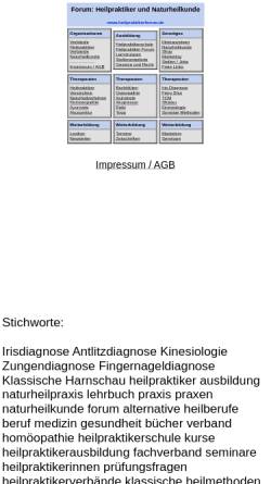 Vorschau der mobilen Webseite www.heilpraktikerforum.de, Heilpraktiker und Heilpraktikerausbildung