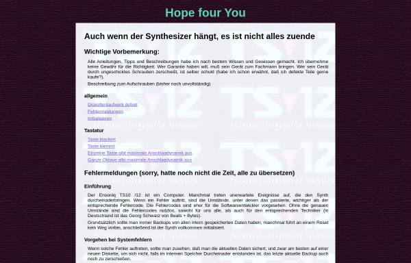 Vorschau von www.hope4u.de, Hope4u.de