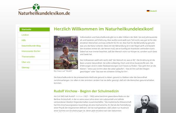 Vorschau von naturheilkundelexikon.de, Naturheilkundelexikon.de