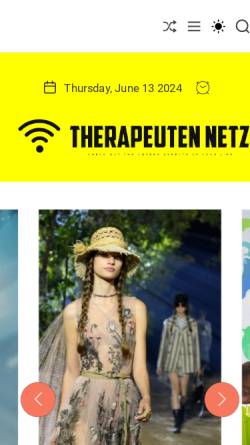 Vorschau der mobilen Webseite www.therapeuten-netz.com, Therapeuten-Netz