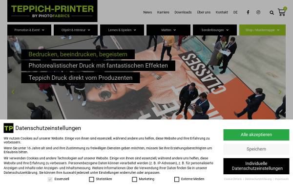 Vorschau von teppich-printer.de, PhotoFabrics Services OHG