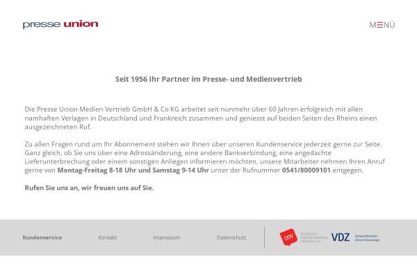 Vorschau von www.presse-union.de, PUMV GmbH & Co. KG