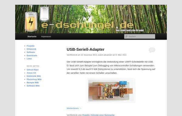 Vorschau von www.e-dschungel.de, e-dschungel - Der elektronische Urwald