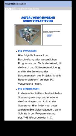 Vorschau der mobilen Webseite www.the-starbearer.de, Robotik Info