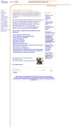 Vorschau der mobilen Webseite www.patientenleitlinien.de, Patientenleitlinien