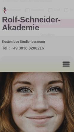 Vorschau der mobilen Webseite www.naturheilkundeschule.de, Homöopathie-Zentrum Bayern - Rolf-Schneider-Seminare