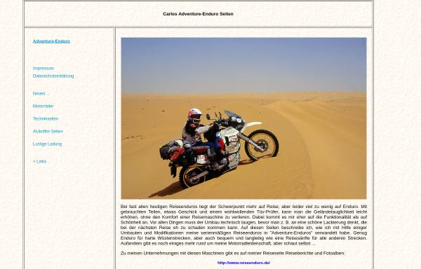 Vorschau von motorrad.reiseenduro.de, Carlos Adventure-Enduro Seiten
