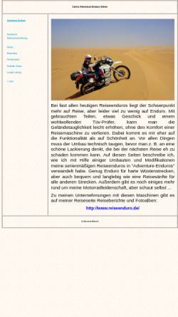 Vorschau der mobilen Webseite motorrad.reiseenduro.de, Carlos Adventure-Enduro Seiten