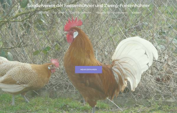 Vorschau von www.friesenhuhn.de, Sonderverein der Friesenhühner und Zwergfriesenhühner
