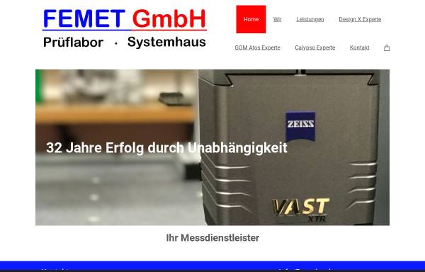 Vorschau von www.femet.de, Femet GmbH