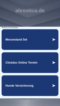 Vorschau der mobilen Webseite www.alexotica.de, Breitenstein, Alexandra