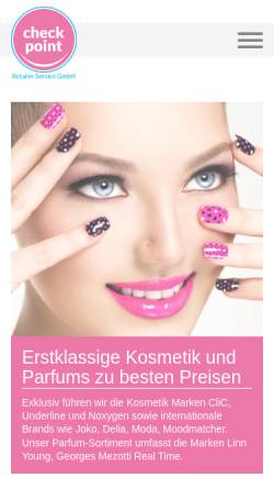 Vorschau der mobilen Webseite cosmetictrends.com, Everyoung GmbH