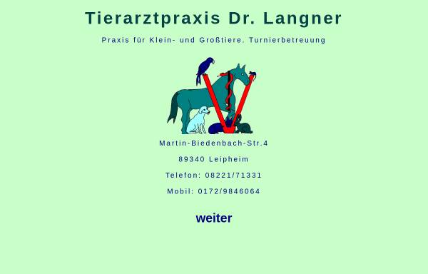 Vorschau von www.tierarztpraxis-langner.de, Dr. med. vet.Christian Langner