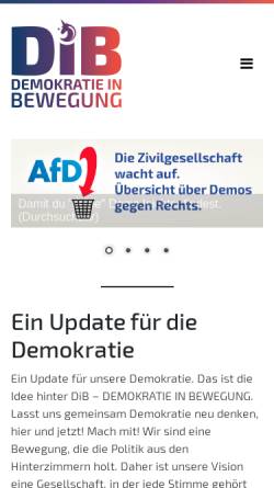 Vorschau der mobilen Webseite www.dib.de, Deutsches Institut für Betriebswirtschaft GmbH