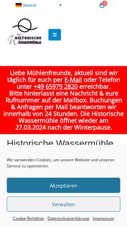 Vorschau der mobilen Webseite www.muehlebirgel.de, Eifel-Hotel - Mariette Spohr GmbH