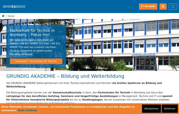 Vorschau von www.grundig-akademie.de, Grundig Akademie